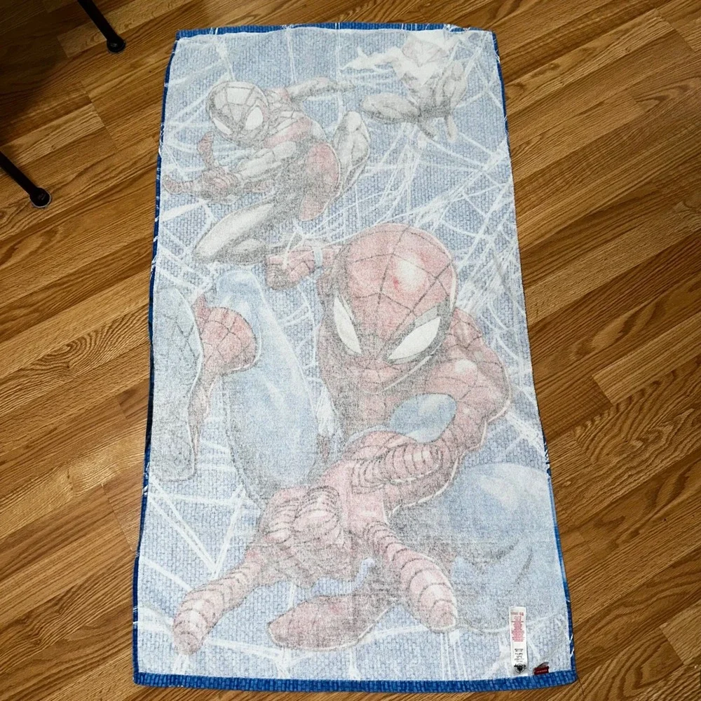 Lot‎ 2 Disney Marvel Spiderman Beach Towel Kids Bath Towel Soft Cotton Blend